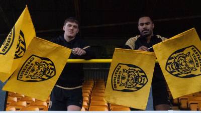 Free flags given away before match on Sunday!