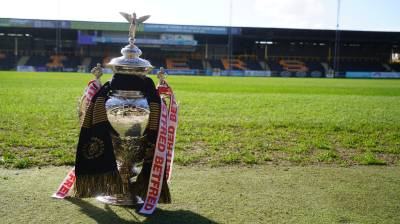 Challenge Cup trophy at Junction 32 on Thursday!
